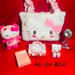 Hello Kitty Purse & Watch Set with Accessories
