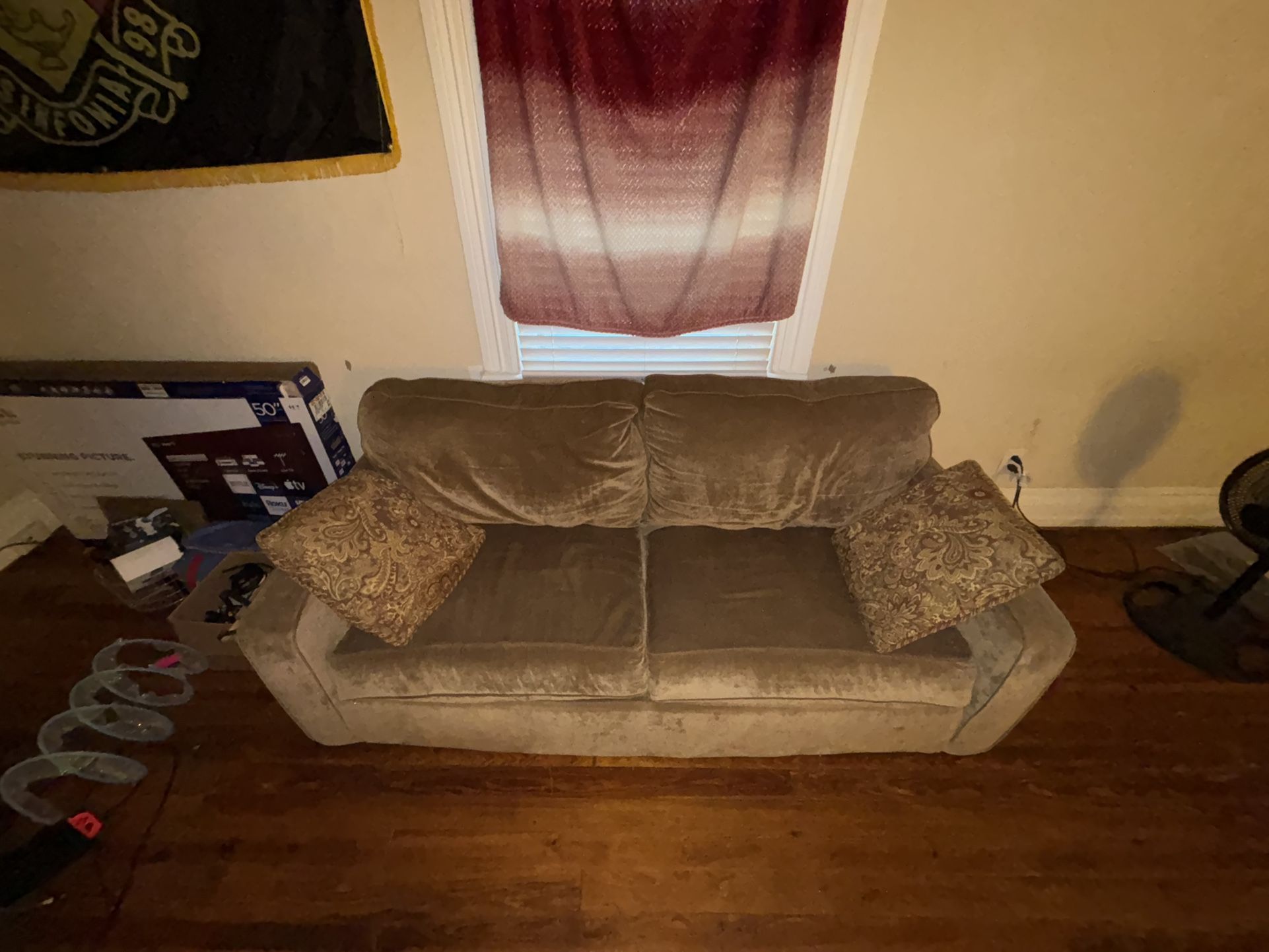 Couch With Throw Pillows