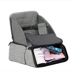 Portable Booster Seat + Diaper Bag 