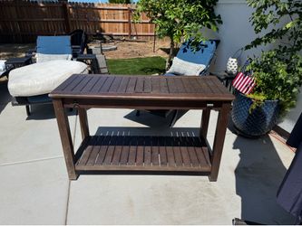 Pottery Barn outdoor console table