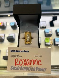 Two-tone religious ring