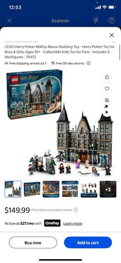 LEGO (NEW) Harry Potter Malfoy Manor Building Toy