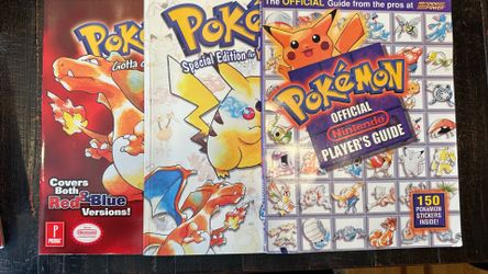 Vintage Pokémon Strategy Guide Bundle #2 with Sticker Sheets – Lot of 3