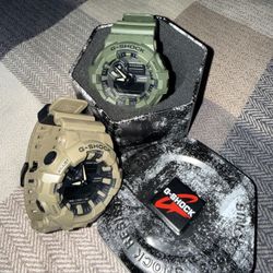 Two G shock Analog and Digital Watches