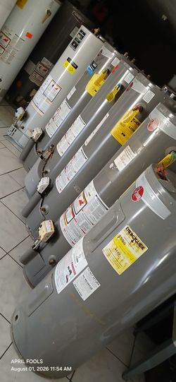 Water Heaters Boilers 50 gallons 40 gallons and 30 gallons