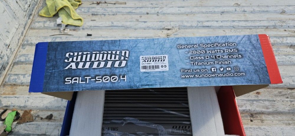 amplifier sundown salt500.4 brand new