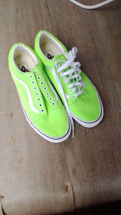 Vans old skool neon green geckos