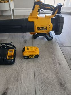 20V Dewalt XR  blower with 4 AH battery and charger.