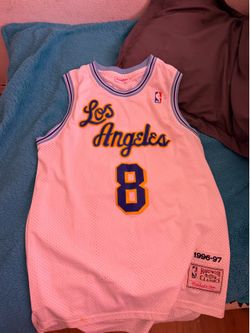 Mitchell & Ness Men's White and Blue Top