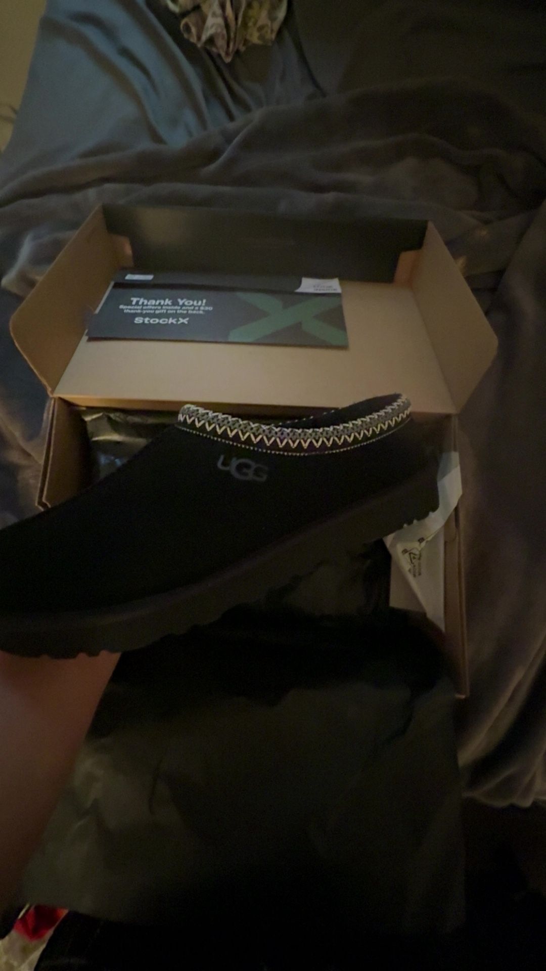 black tasmin uggs size 12