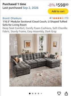 Brand new sectional sofa $500