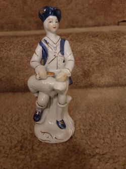 Boy With Lamb Porceline Figurine