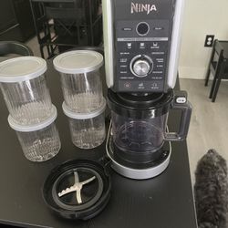 Ninja Creami Deluxe Ice Cream Maker With Extras