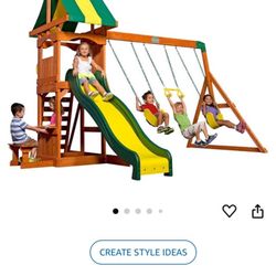 Wooden Swing Set