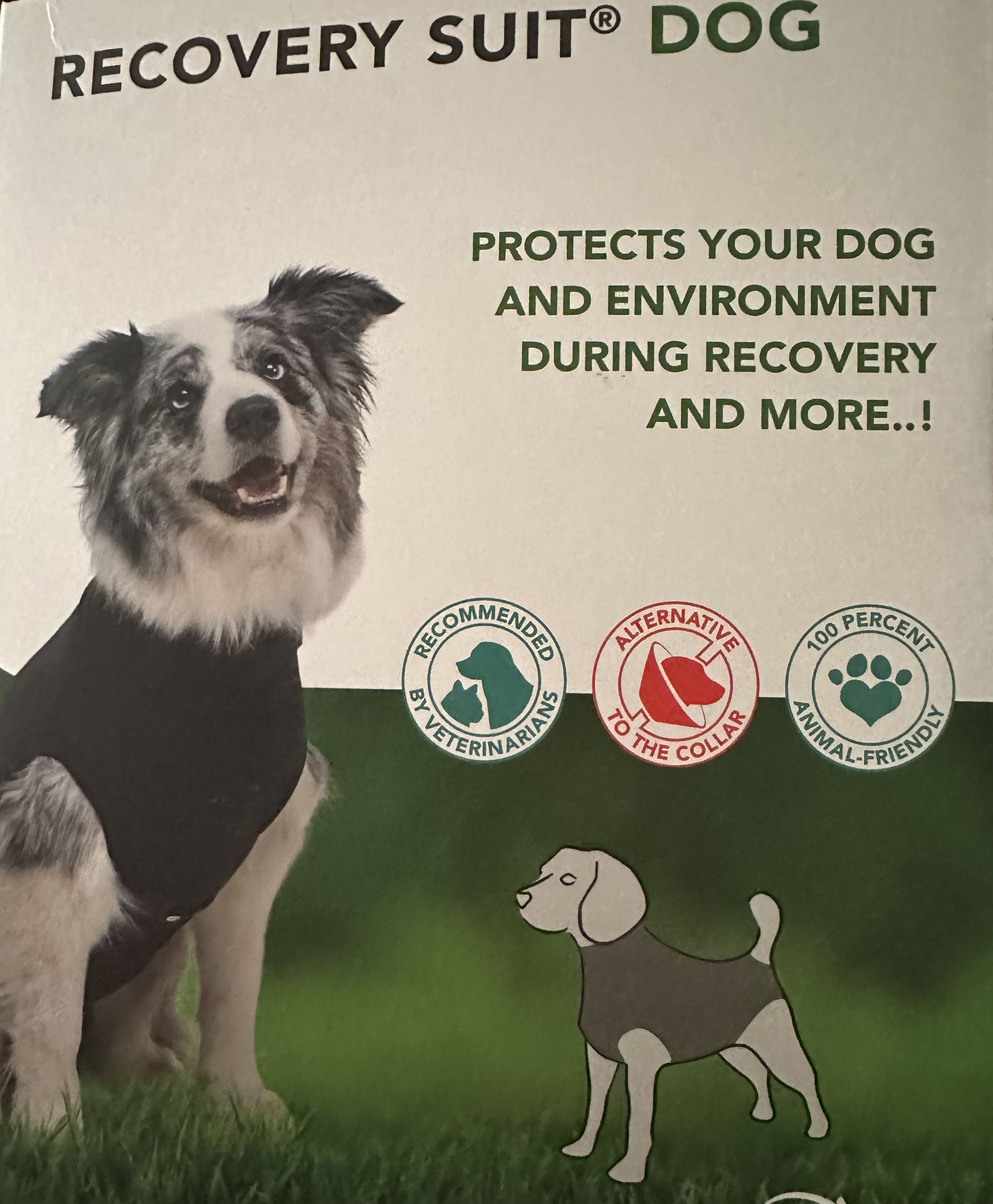 Dog Recovery Snapping Suit. Recommended By Vets