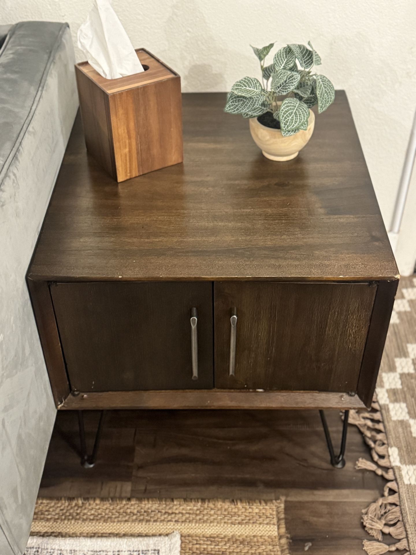 Wood Side Table 
