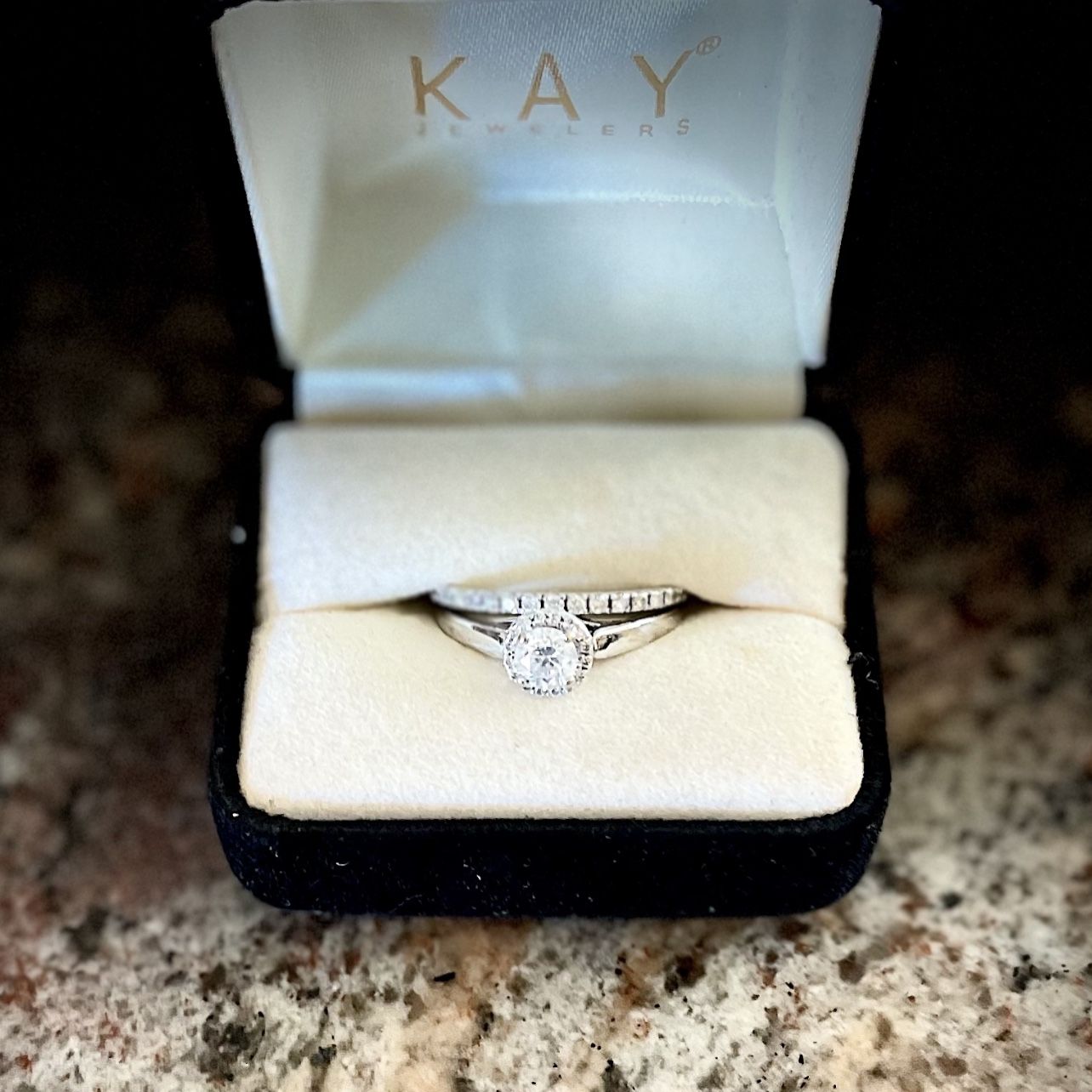 1k Diamond - 14k White Gold Ring