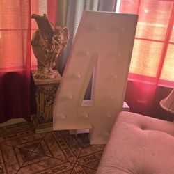 Number 4 Light Up