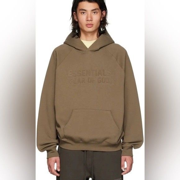 Fear of God Essentials Hoodie Wood