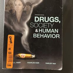 Drugs, Society, And human Behavior Textbook - USED
