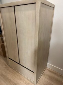Pottery Barn Cayman Armoire (34") Biscotti Color
