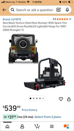 Jeep Wrangler Bumper