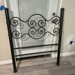 Twin Bed Headboard & Metal Frame