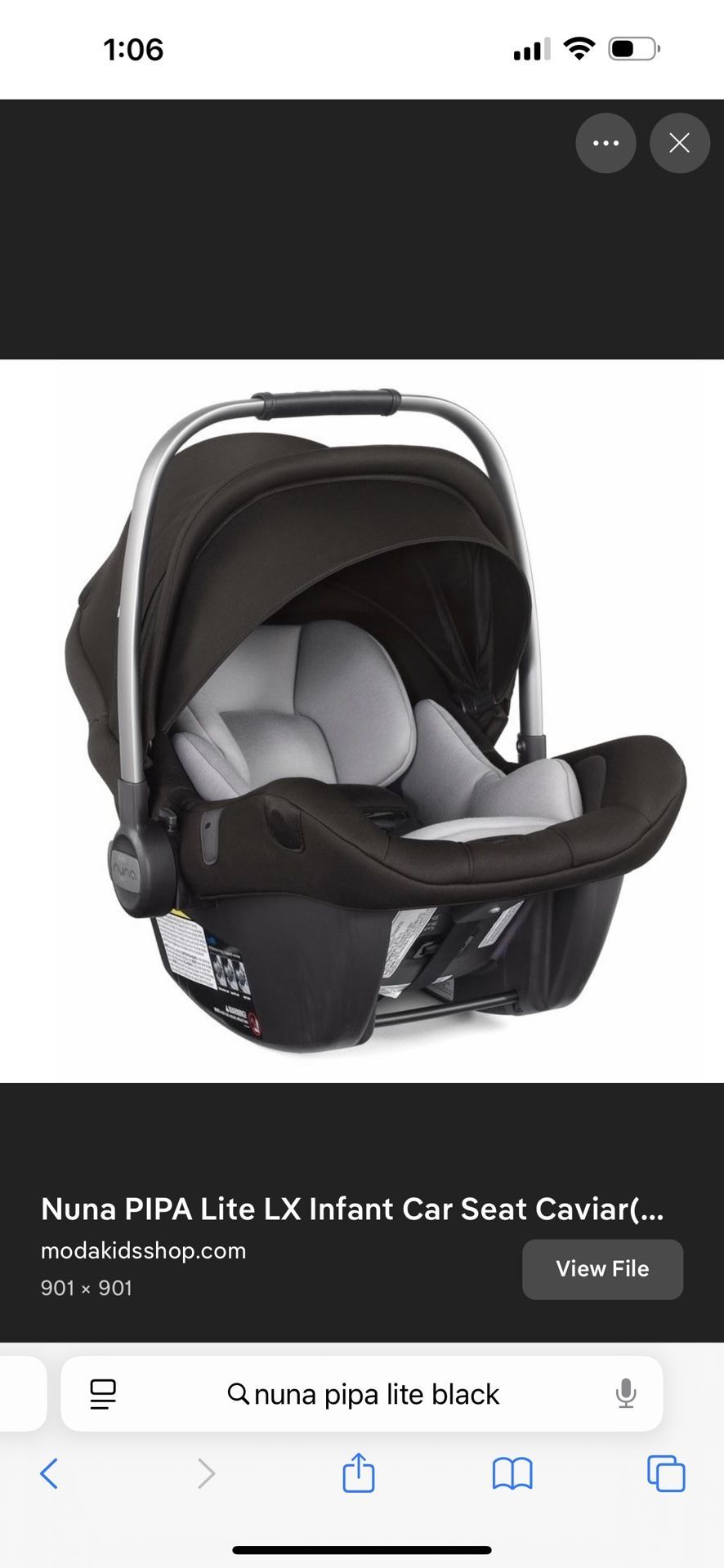 Nuna Pipa Lite FABRIC SET ONLY 