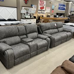 Brand New Reclining Sofa And Love Seat Combo Now Only $2099.00!!