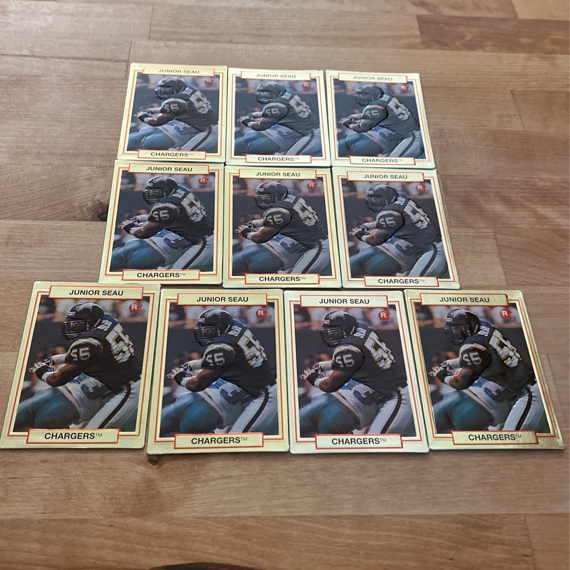 Action Packed Junior Seau rookie Card Lot