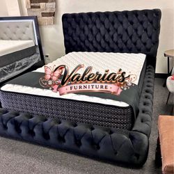 New Queen Bed Frame With Mattress 