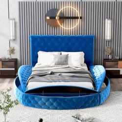 King Size Headboard and 3 piece storage BlueTooth