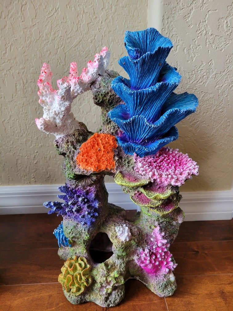 3 Pieces Coral Fish tank Coral LARGE CORAL FISH Decor