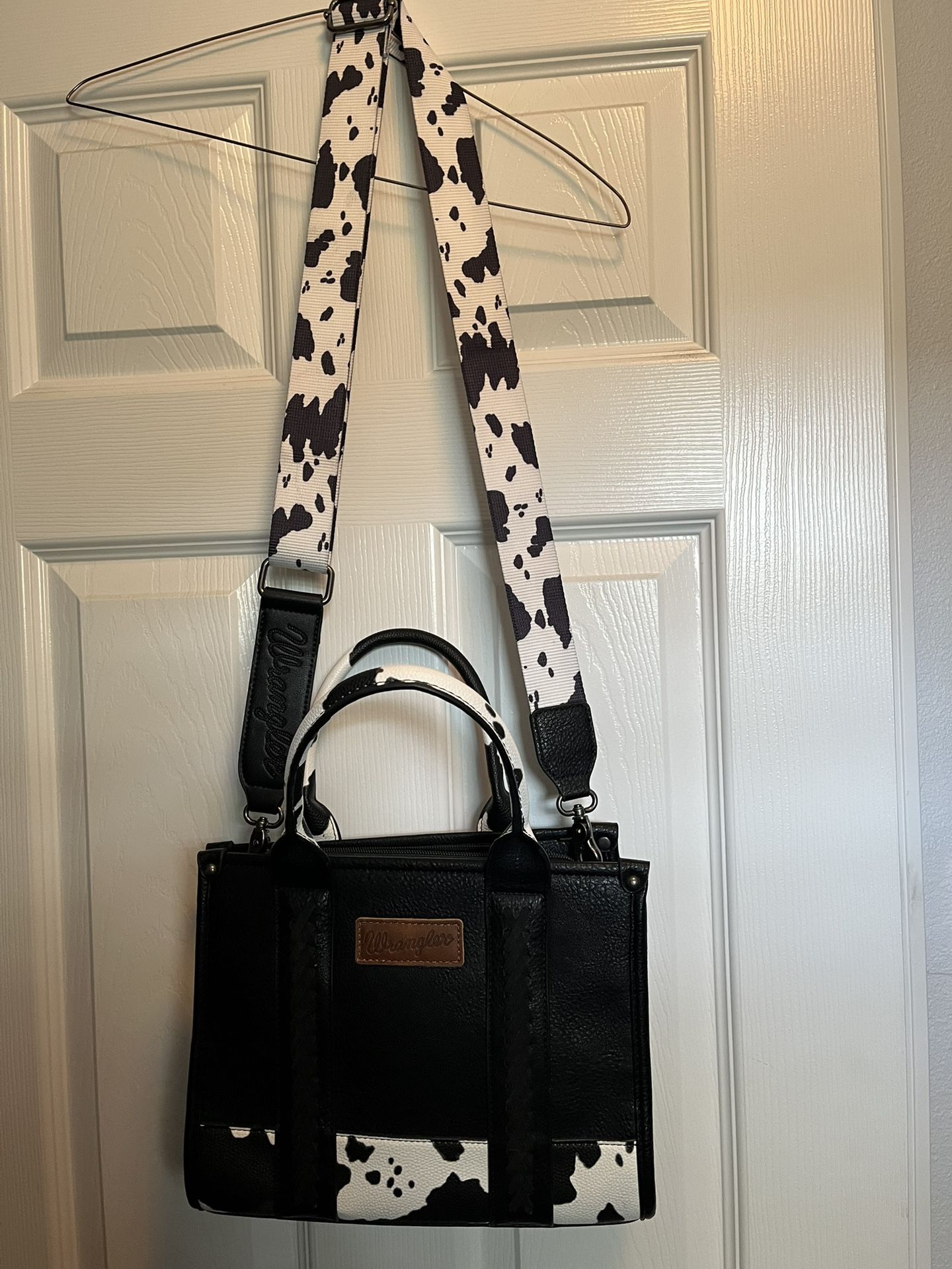 Wrangler Cow Hide🐄 Print Tote