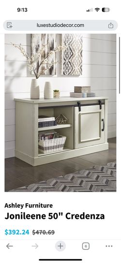 Ashley Furniture Jonileene 50" Credenza Home Office Cabinet