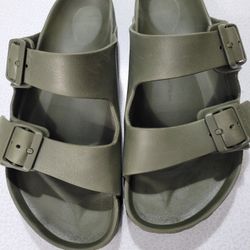 Birkenstock  EVA Two-Strap Sandals KHAKI OLIVE GREEN 41 W: 10 M 8.
