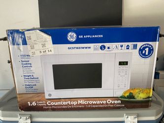 GE 1.6 cu ft Countertop Microwave — (Countertop only)