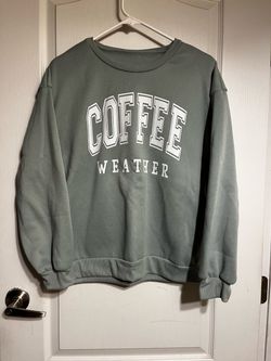Coffee Weather Graphic Crewneck Sweatshirt