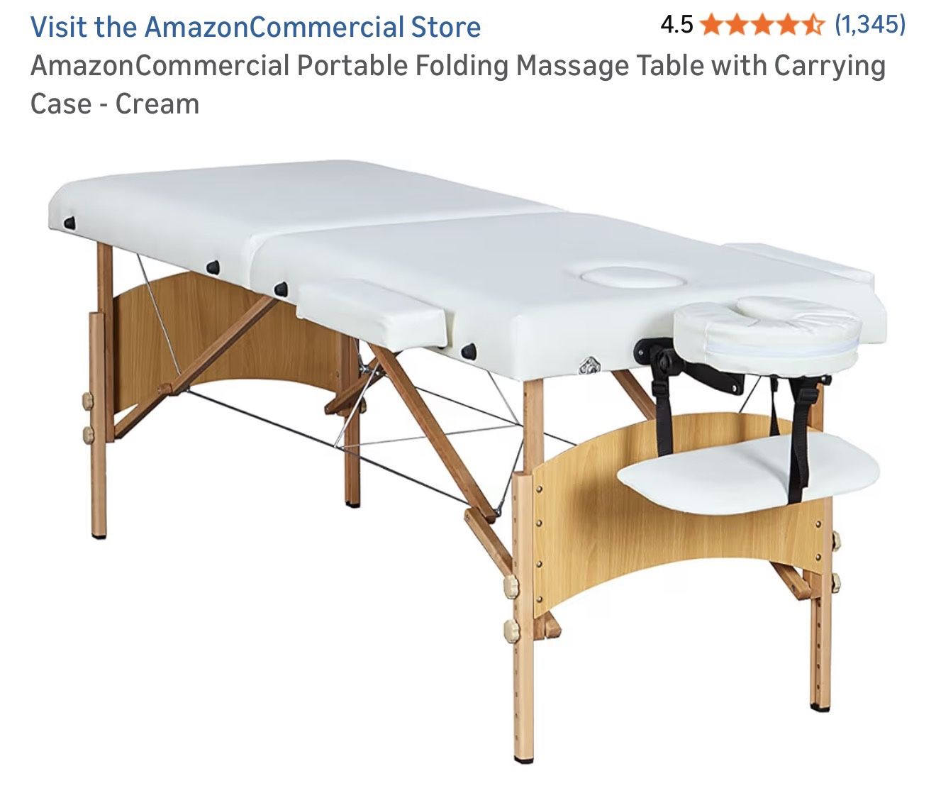 Brand New 84” Folding Massage Table Plus Case, Sheet, Face Cover, and Massage Oil