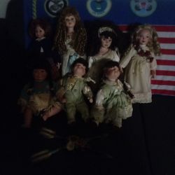 Porcelain Dolls Variety of Dolls