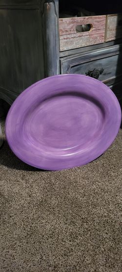 Serving platter,  purple
