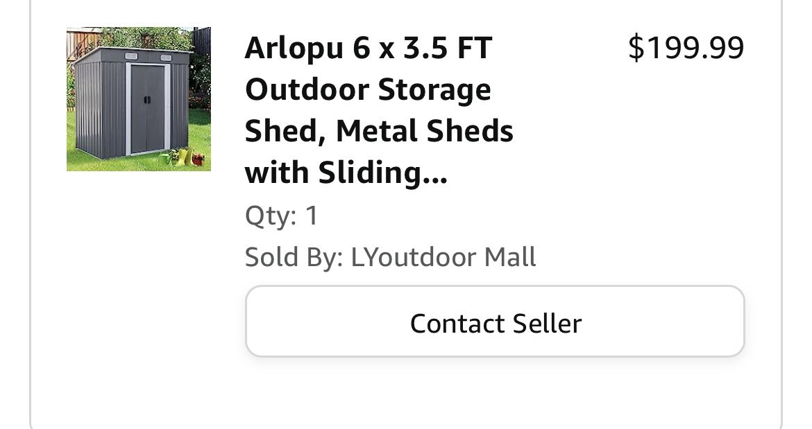 6 X 3.5 ft. Shed