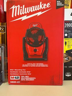 Milwaukee M12 Mounting Fan Tool Only