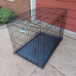 Dog Crate, Foldable, 42" X 27" X 30" High