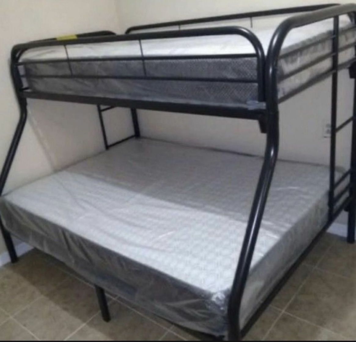 BUNKBED With Mattress Twin Iver Full NEW IN BOX LITERA NUEVA EN SU CAJA