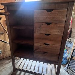 Solid Wood Shelf And Drawer Bar 