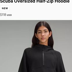 Lululemon Scuba Oversized Half-Zip Hoodie