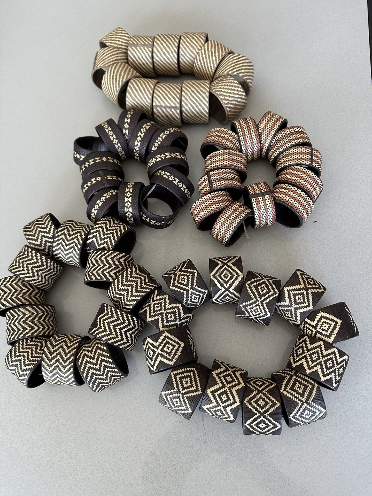 Boho Handmade Rings Sets Napkin Rings