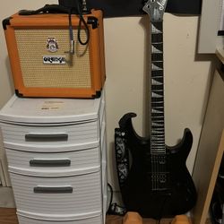 Electric Guitar, Amp, Cord Set