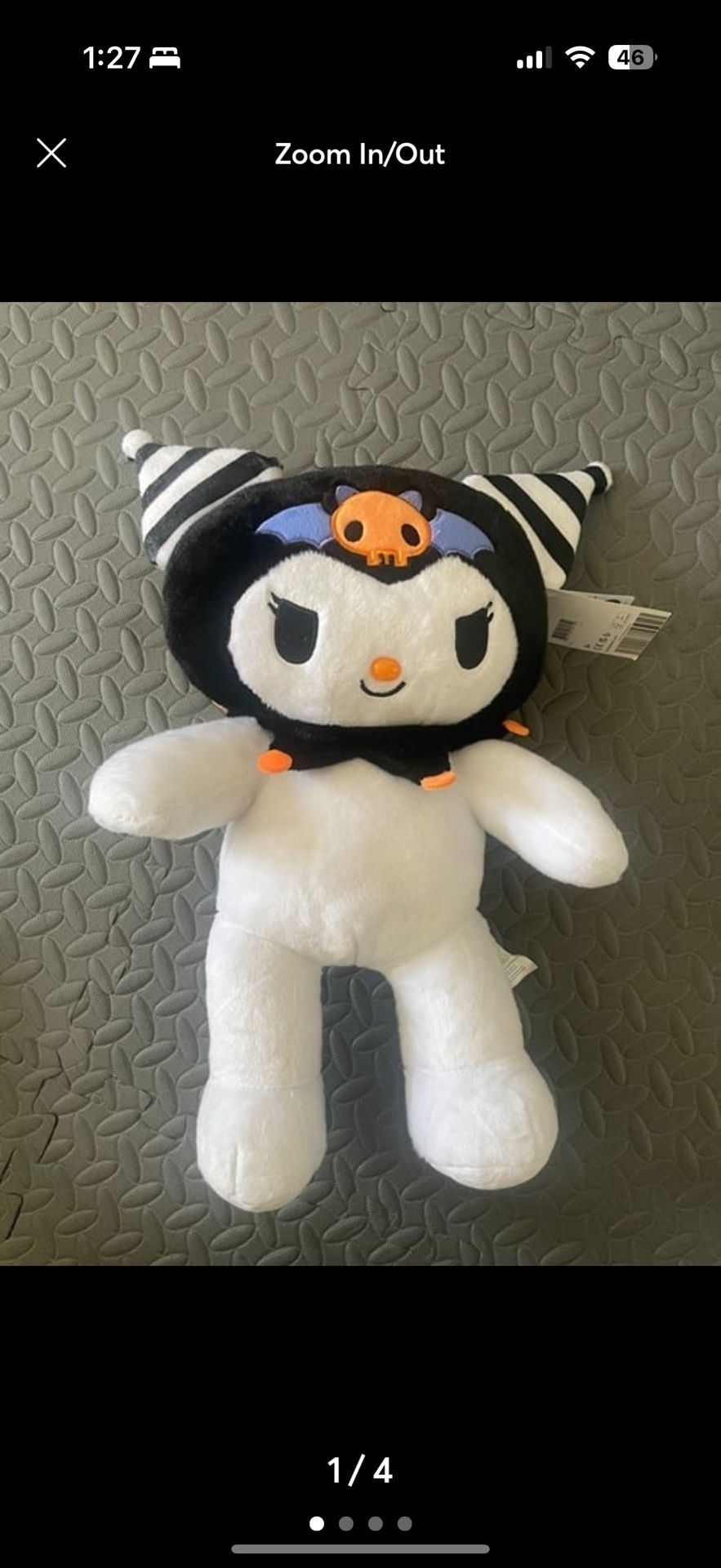 Build A Bear Workshop Sanrio Hello Kitty Kuromi Plush 2024 Halloween - NWT!